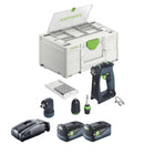 Festool CXS 18-Basic-Set cordless drill driver 18 V 40 Nm brushless + 2x rechargeable battery 5.0 Ah + quick charger + systainer