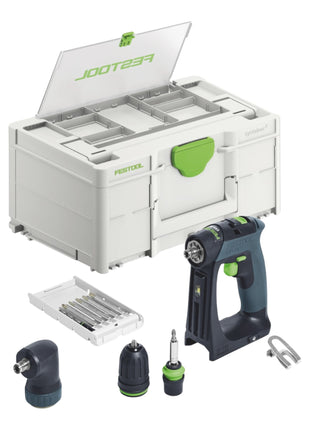 Festool CXS 18-Basic-Set cordless drill driver 18 V 40 Nm brushless + 2x rechargeable battery 5.0 Ah + quick charger + systainer