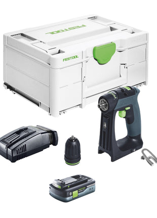 Trapano avvitatore a batteria Festool CXS 18-Basic 18 V 40 Nm brushless + 1x batteria ricaricabile 4,0 Ah + caricatore rapido + systainer