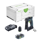 Trapano avvitatore a batteria Festool CXS 18-Basic 18 V 40 Nm brushless + 1x batteria ricaricabile 4,0 Ah + caricatore rapido + systainer