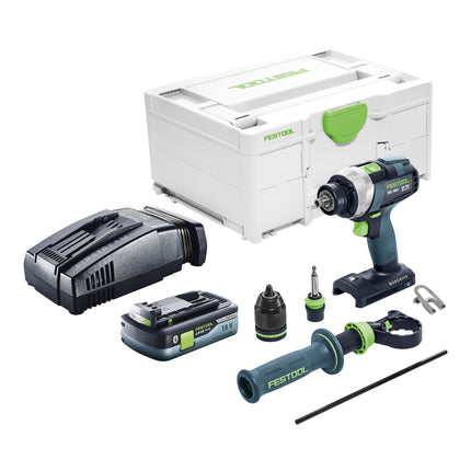Festool TDC 18/4 I-Basic atornillador a batería 18 V 75 Nm sin escobillas + 1x batería recargable 4,0 Ah + cargador rápido + systainer