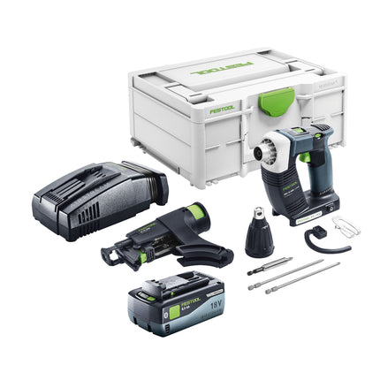 Festool DURADRIVE DWC 18-4500 Basic Visseuse de chantier sans fil 18 V 14 Nm Brushless + 1x batterie 8,0 Ah + chargeur rapide + Systainer