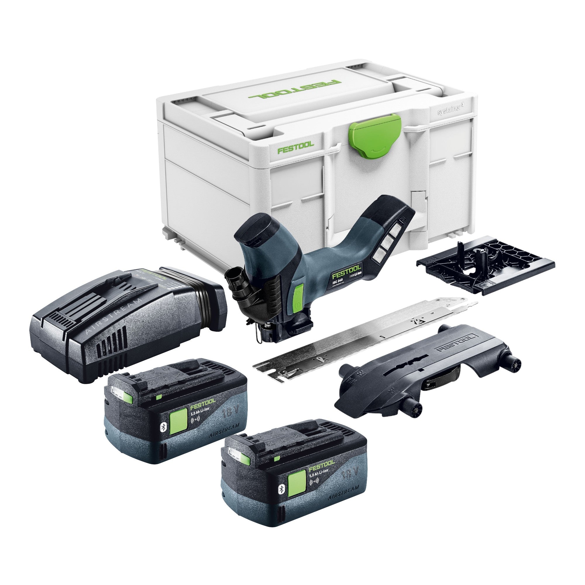 Festool ISC 240 EB Basic Akku Daemmstoffsaege 18 V 240 mm 2x Akku 5 0 Ah Schnellladegeraet Systainer 0 - toolbrothers