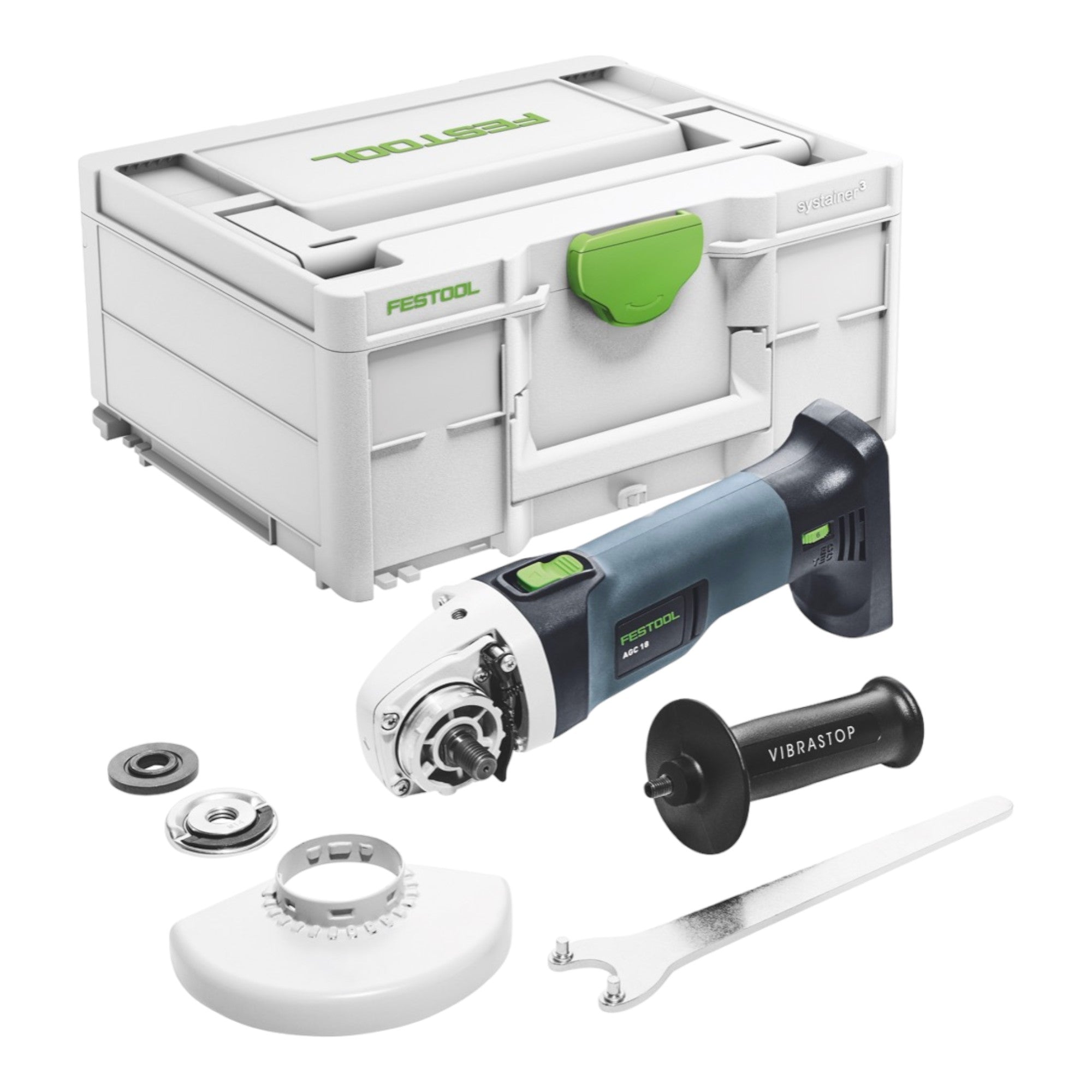 Festool AGC 18 125 EB Basic Akku Winkelschleifer 18 V 125 mm Brushless 1x Akku 5 0 Ah Schnellladegeraet Systainer 1 - toolbrothers