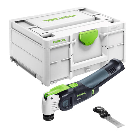 Festool VECTURO OSC 18 Basic akumulatorowe narzędzie oscylacyjne 18 V Starlock Max Brushless + 1x akumulator 8,0 Ah + szybka ładowarka + systainer