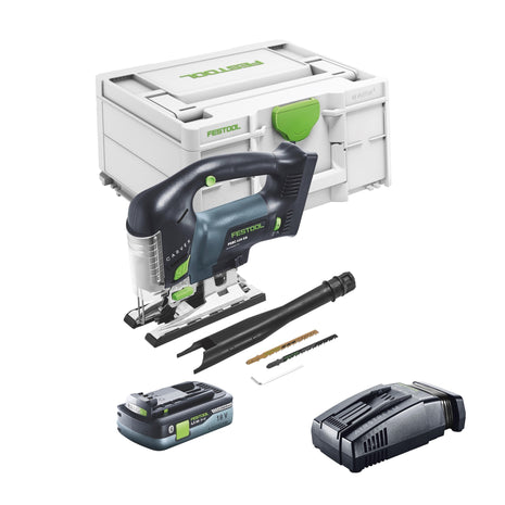 Festool CARVEX PSBC 420 EB-Basic cordless pendulum action jigsaw 18 V 120 mm brushless + 1x rechargeable battery 4.0 Ah + quick charger + Systainer