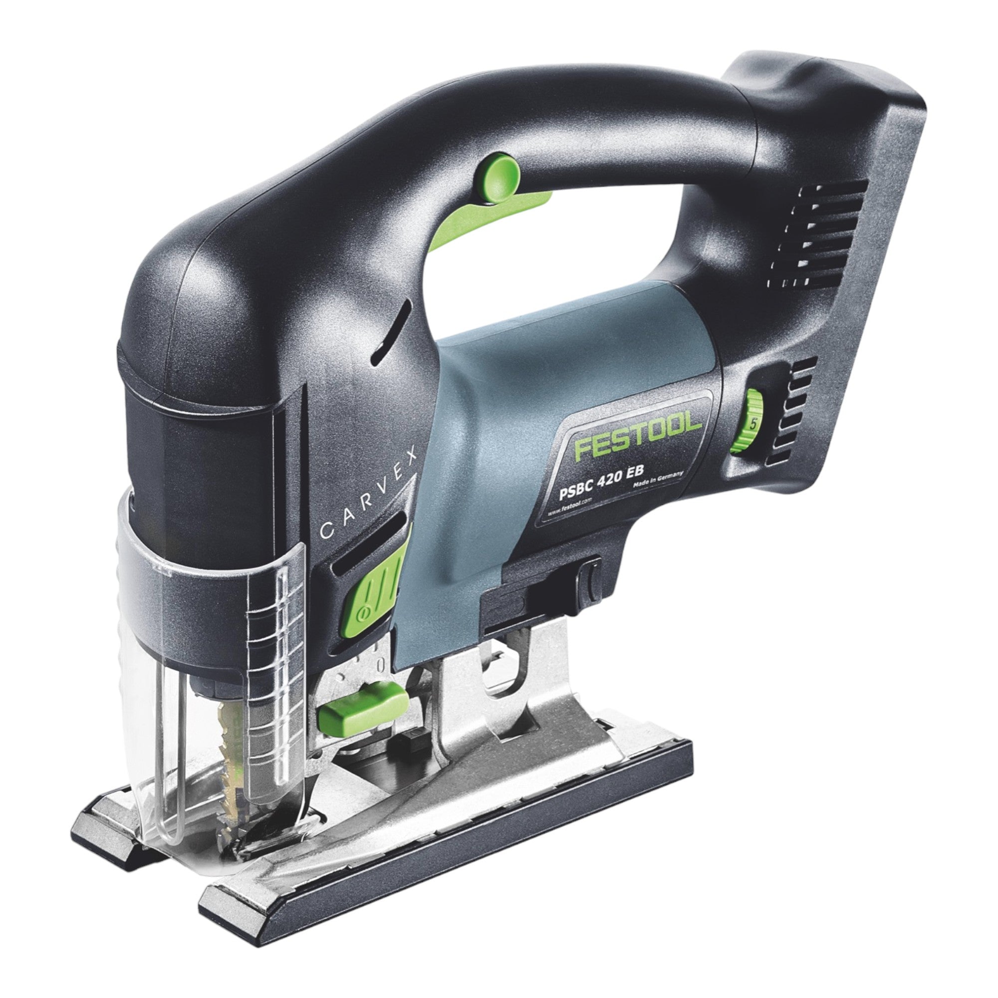 Festool CARVEX PSBC 420 EB Basic Akku Pendelstichsaege 18 V 120 mm Brushless 2x Akku 5 0 Ah Schnellladegeraet Systainer 2 - toolbrothers