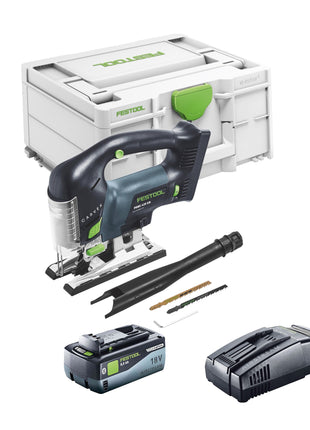 Festool CARVEX PSBC 420 EB-Basic sierra de calar pendular a batería 18 V 120 mm sin escobillas + 1x batería 8,0 Ah + cargador rápido + systainer