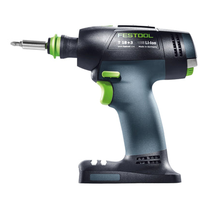 Akumulatorowa wiertarko-wkrętarka Festool T 18+3 Basic 18 V 50 Nm bezszczotkowa + 2x akumulator 8,0 Ah + szybka ładowarka + systainer