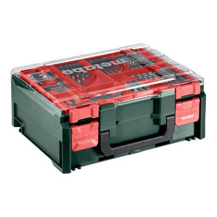 Metabo SB 18 L Set Perceuse-visseuse à percussion sans fil 18 V 50 Nm ( 602317710 ) + 2x batterie 2,0 Ah + chargeur + 78 pièces d'atelier mobile + coffret
