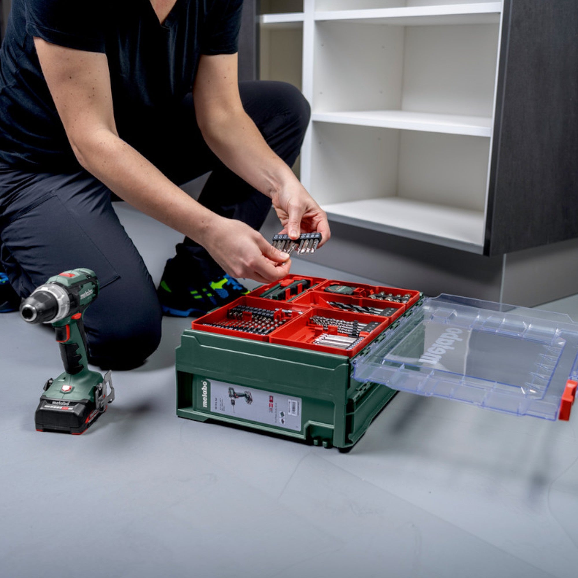 Metabo SB 18 L Set Akku Schlagbohrschrauber 18 V 50 Nm 602317710 2x Akku 2 0 Ah Ladegeraet 78 tlg mobile Werkstatt Koffer 4 - toolbrothers