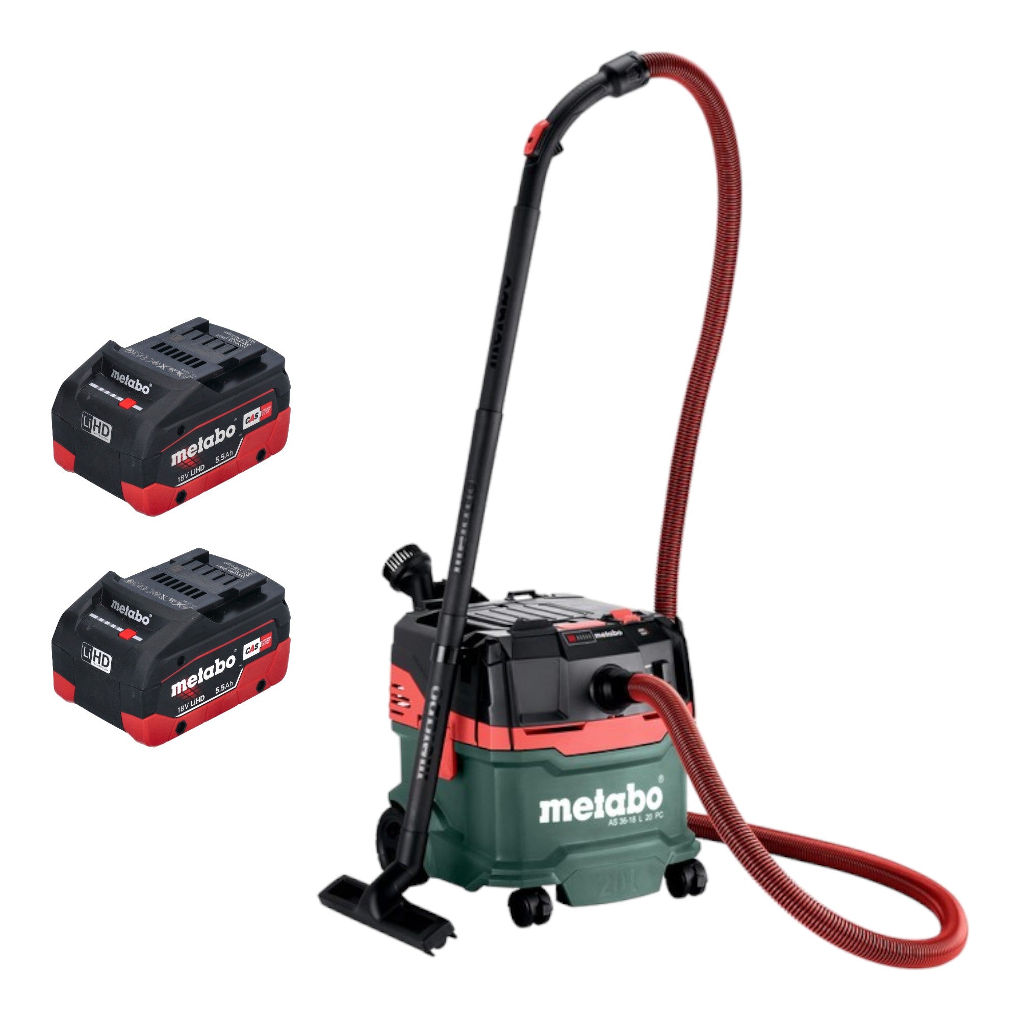 Metabo AS 36 18 L 20 PC Akku Nass Trocken Sauger 36 V 2x 18 V 20 L 2x LiHD Akku 5 5 Ah ohne Ladegeraet 0 - toolbrothers