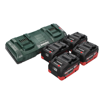 Metabo AS 36 18 L 20 PC aspirador en seco/húmedo sin cable 36 V ( 2x 18 V ) 20 L + 4x batería LiHD 8,0 Ah + cargador doble