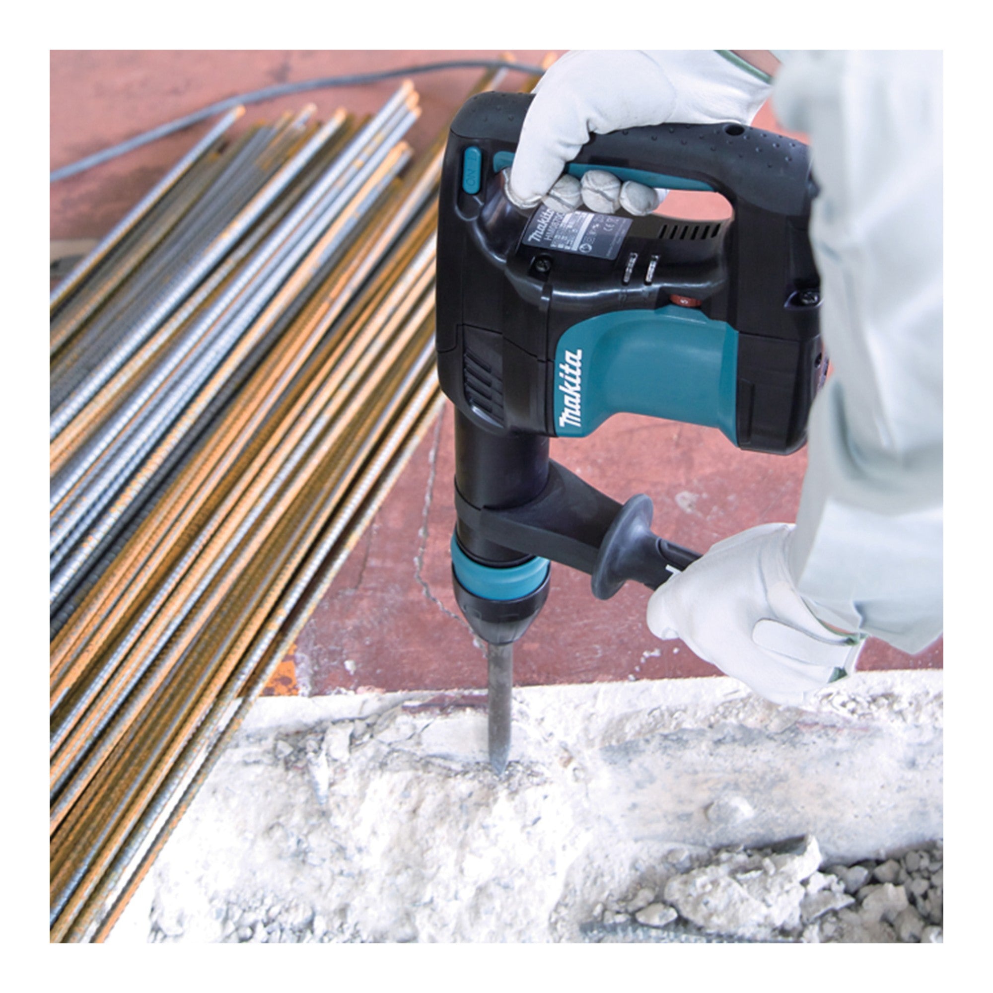 Makita HM 0870 C Stemmhammer 1100 Watt SDS Max 7 6 J Koffer Zubehoer 4 - toolbrothers
