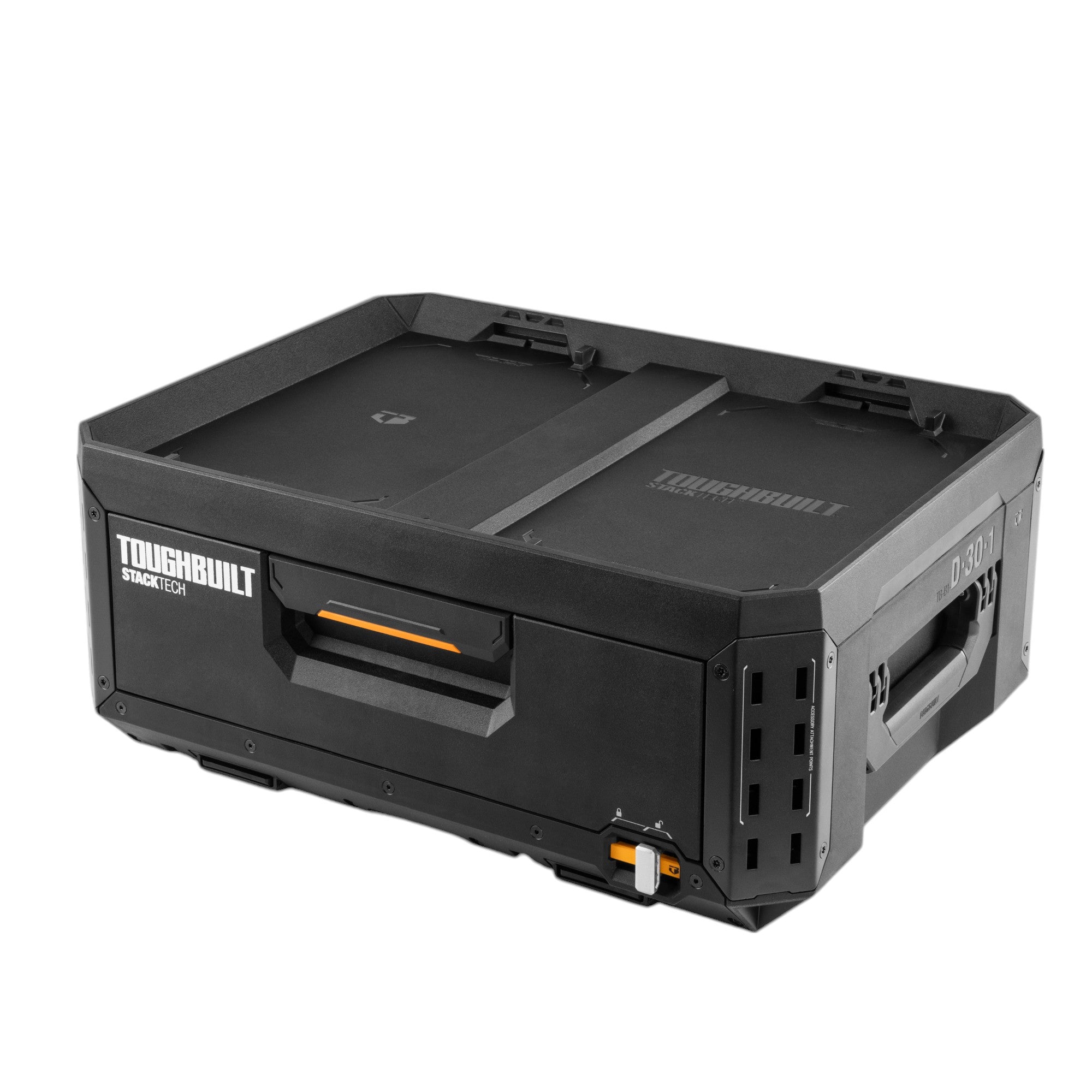 Toughbuilt STACKTECH TB B1 D 30 1 Werkzeugkiste Koffer mit Schublade 53 x 40 x 18 cm 6x Trennwand 2 - toolbrothers