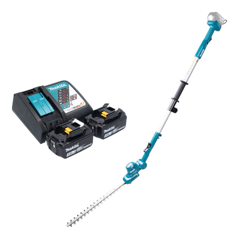 Tagliasiepi a batteria Makita DUN 461 WRF2 18 V 46 cm + 2x batteria ricaricabile 3,0 Ah + caricatore