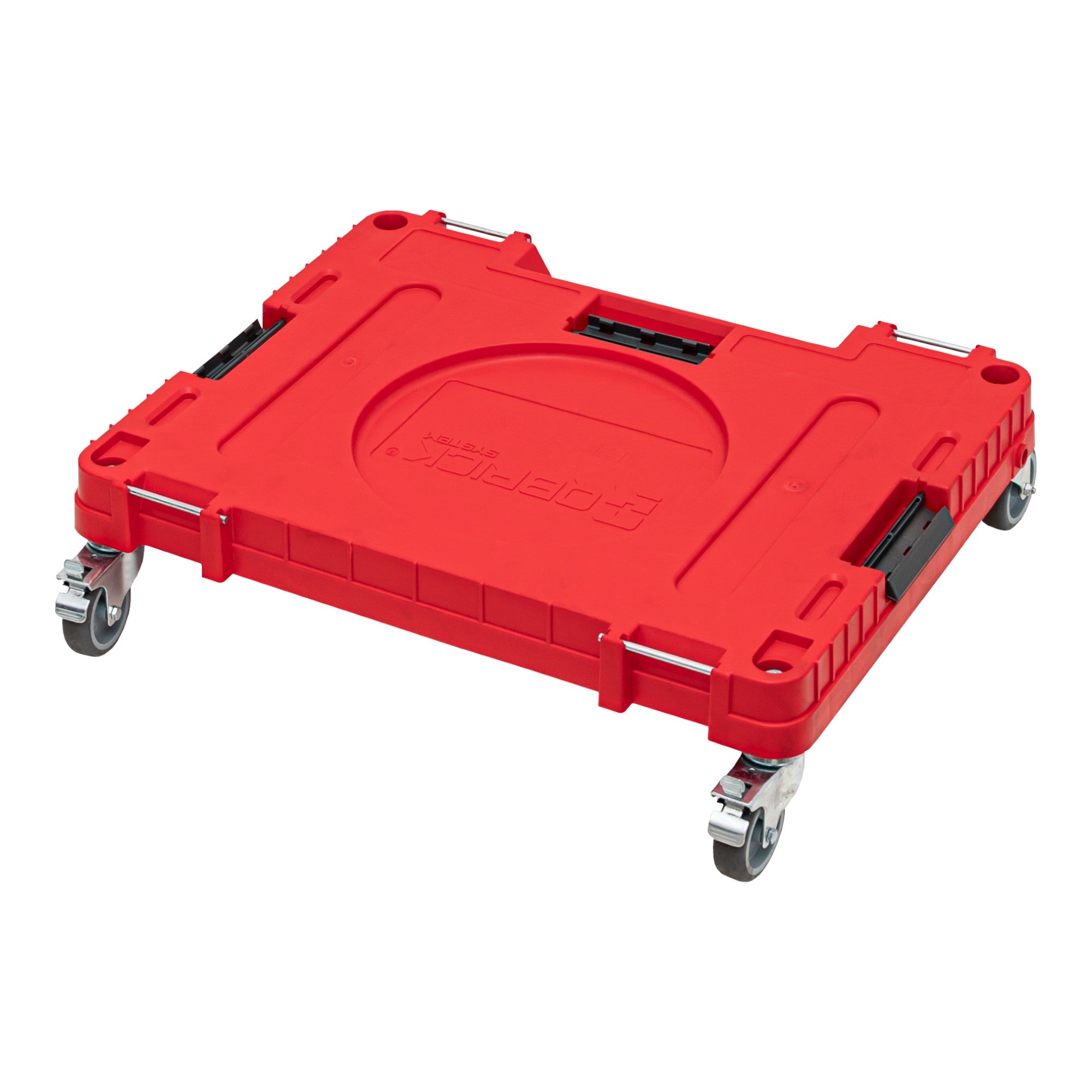 Qbrick System ONE Transportplattform 2 0 Workshop RED Ultra HD 625 x 503 x 160 mm 120 kg mit Schwenkraedern aus Metall und Bremse 0 - toolbrothers