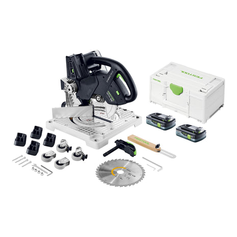 Festool SYMC 70 EB-Basic SYMMETRIC sierra de cinta a batería 36 V (2 x 18 V) 216 mm + 2x batería 4,0 Ah + Systainer - sin cargador