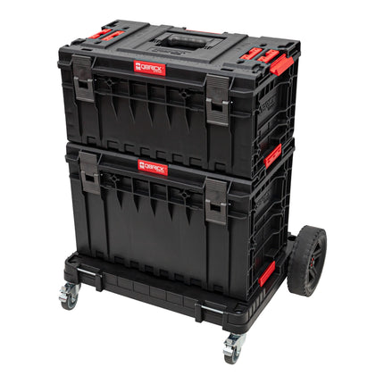 Plataforma de transporte Qbrick System ONE 2.0 Allterrain 750 x 542 x 223 mm 120 kg con ruedas giratorias metálicas y freno