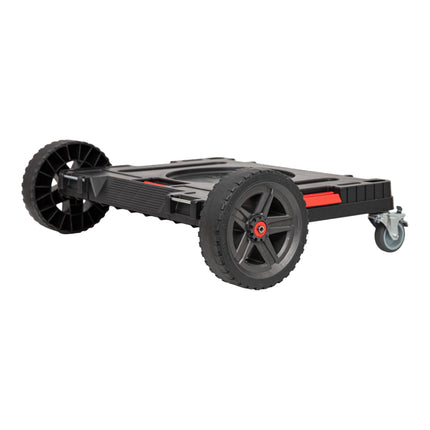 Plataforma de transporte Qbrick System ONE 2.0 Allterrain 750 x 542 x 223 mm 120 kg con ruedas giratorias metálicas y freno