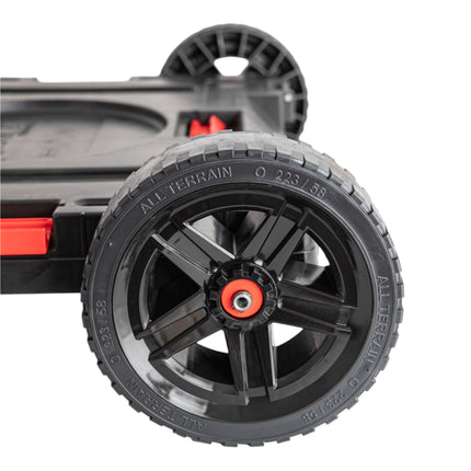 Plataforma de transporte Qbrick System ONE 2.0 Allterrain 750 x 542 x 223 mm 120 kg con ruedas giratorias metálicas y freno