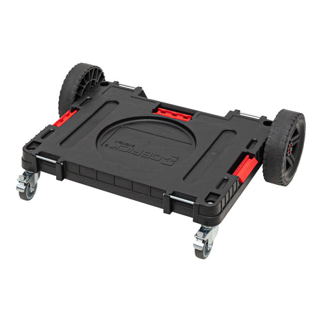 Plataforma de transporte Qbrick System ONE 2.0 Allterrain 750 x 542 x 223 mm 120 kg con ruedas metálicas giratorias y freno