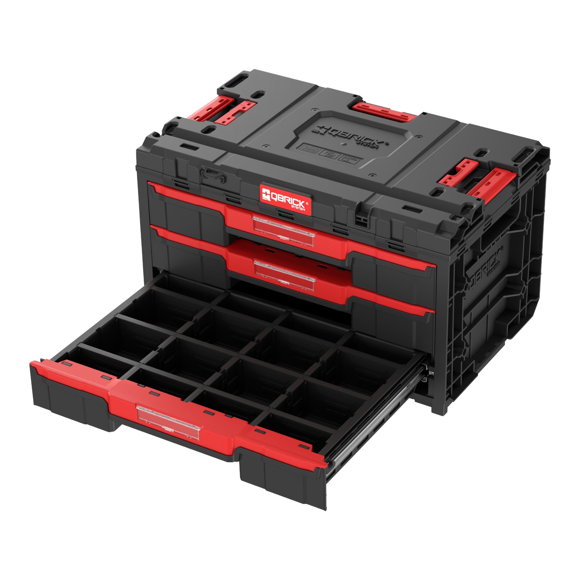 Qbrick System ONE Drawer 3 Toolbox 2 0 Werkzeugbox 587 x 380 x 340 mm 27 l mit drei Schubladen 3 - toolbrothers