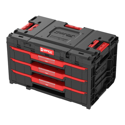 Qbrick System ONE Drawer 3 Toolbox 2.0 Toolbox 587 x 380 x 340 mm 27 l with three drawers