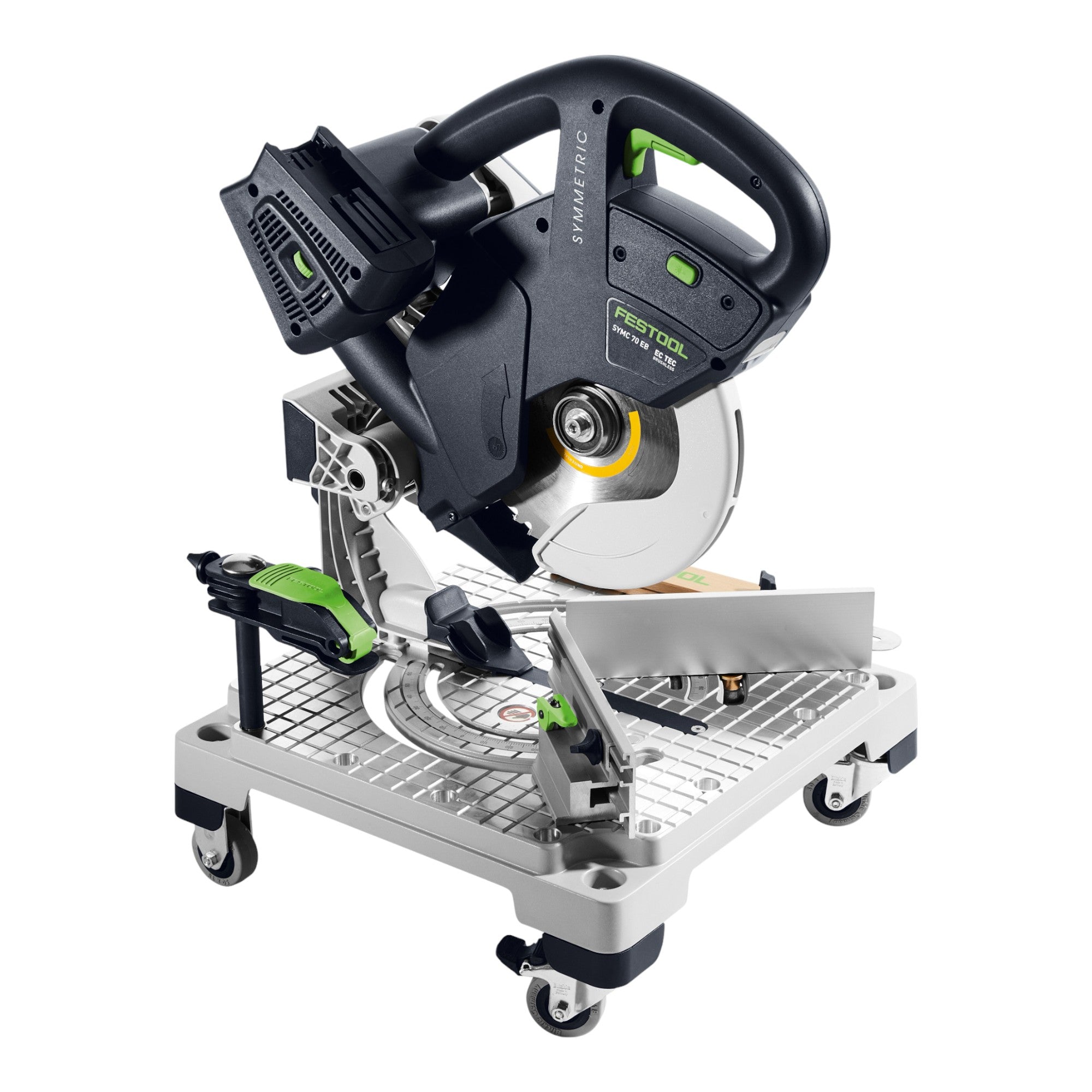 Festool SYMC 70 EB Basic SYMMETRIC Akku Leistensaege 36 V 2 x 18 V 216 mm 2x Akku 8 0 Ah Doppelladegeraet Systainer 1 - toolbrothers
