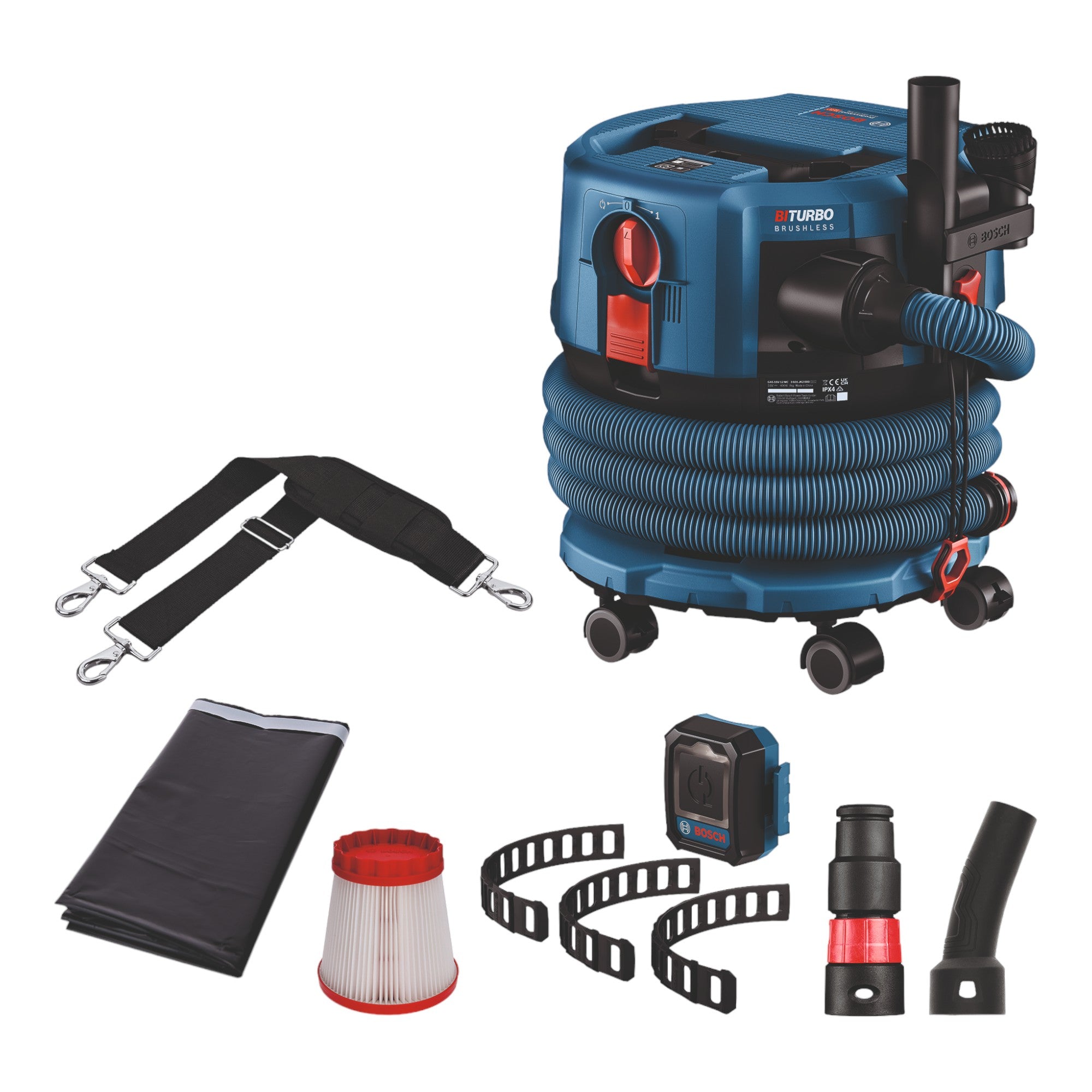 Bosch GAS 18V 12 MC Professional Akku Staubsauger BITURBO Brushless 1x ProCore Akku 8 0 Ah Schnellladegeraet Zubehoer 1 - toolbrothers