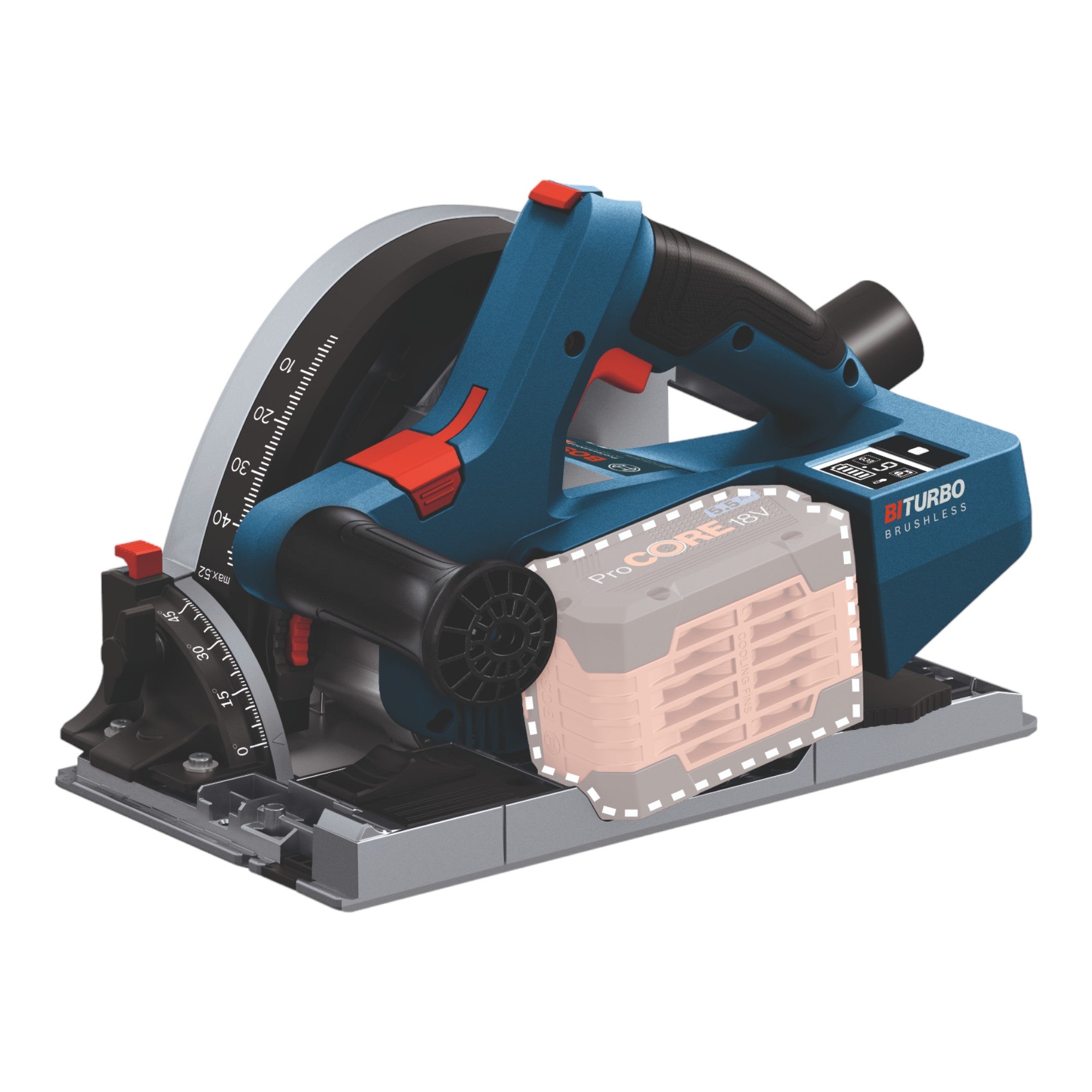 Bosch GKT 18V 52 GC Professional Akku Tauchsaege 18 V 140 mm BITURBO Brushless 1x ProCore Akku 8 0 Ah Connectivity Modul L Boxx ohne Ladegeraet 4 - toolbrothers