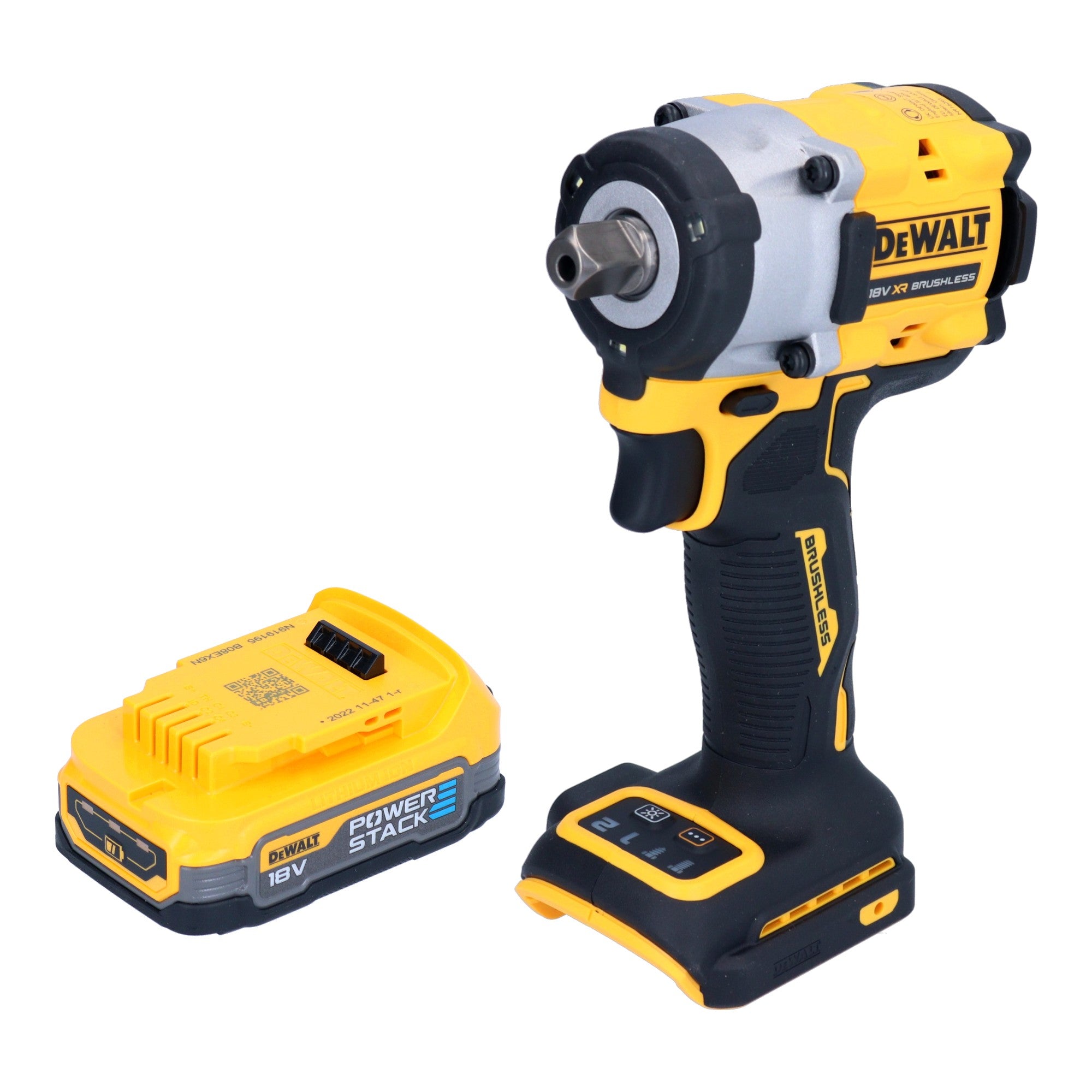 DeWalt DCF 922 N Akku Schlagschrauber 18 V 406 Nm 1 2 Brushless 1x Powerstack Akku 1 7 Ah ohne Ladegeraet 0 - toolbrothers