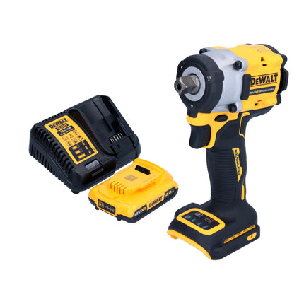Llave de impacto sin cable DeWalt DCF 922 D1 18 V 406 Nm 1/2" sin escobillas + 1x batería recargable 2,0 Ah + cargador