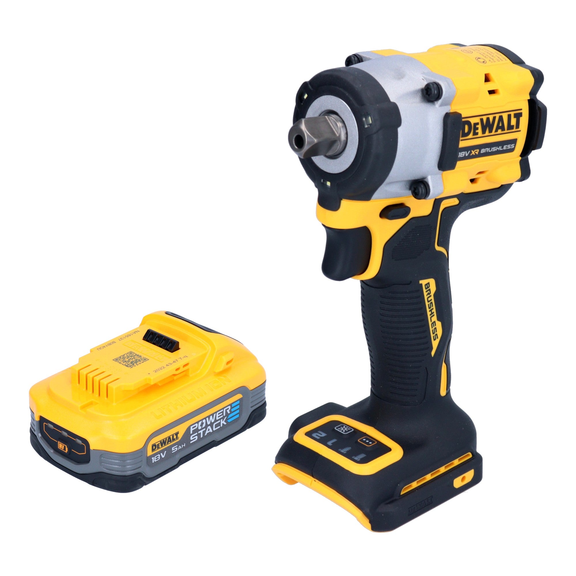 DeWalt DCF 922 N Akku Schlagschrauber 18 V 406 Nm 1 2 Brushless 1x Powerstack Akku 5 0 Ah ohne Ladegeraet 0 - toolbrothers