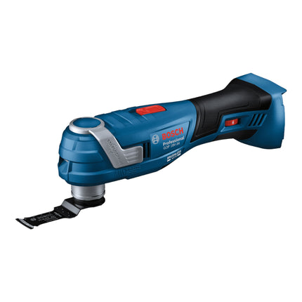 Bosch GOP 18V-34 Multi Cutter professionale a batteria 18 V Starlock Plus + 1x batteria 2,0 Ah + 17 pz. accessori + L-Boxx - senza caricatore