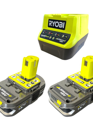 Ryobi RC18120-215X Sarter Set 18 V ONE+ mit 2x Akku 1,5 Ah + Ladegerät