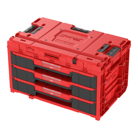 Toolbrothers RHINO XXL Drawer 3 ULTRA Vario+ walizka narzędziowa Walizka szufladowa 587 x 380 x 340 mm 27 l z możliwością sztaplowania IP54 z trzema szufladami