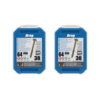 Kreg 2x HD Protec-Kote Maxi-Loc pocket hole screws 64 mm ( 2x SML-C2X250-30-INT ) Coarse thread 60 pieces