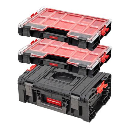 Toolbrothers Juego de cajas de herramientas RHINO 1 caja de herramientas RHINO L ECO Basic + 2x organizador RHINO L altura ECO Cajas L IP54