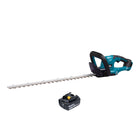 Cortasetos a batería Makita DUH 607 G 18 V 60 cm + 1x batería 6,0 Ah - sin cargador