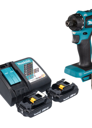 Makita DDF 083 RA Perceuse-visseuse sans fil 18 V 40 Nm 1/4'' Brushless + 2x batterie 2,0 Ah + chargeur