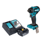 Makita DDF 083 RG1 akumulatorowa wiertarko-wkrętarka 18 V 40 Nm 1/4'' bezszczotkowa + 1x akumulator 6,0 Ah + ładowarka