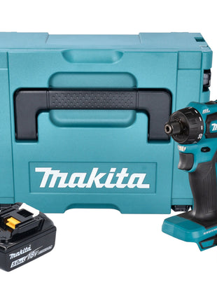 Makita DDF 083 T1J Perceuse-visseuse sans fil 18 V 40 Nm 1/4'' Brushless + 1x batterie 5,0 Ah + Makpac - sans chargeur