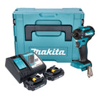 Makita DDF 083 RAJ cordless drill 18 V 40 Nm 1/4'' brushless + 2x rechargeable battery 2.0 Ah + charger + Makpac