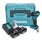 Trapano a batteria Makita DDF 083 RFJ 18 V 40 Nm 1/4'' brushless + 2x batteria ricaricabile 3,0 Ah + caricabatterie + Makpac