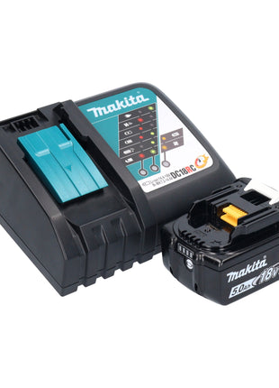 Makita DDF 083 RT1J taladro atornillador inalámbrico 18 V 40 Nm 1/4'' sin escobillas + 1x batería 5,0 Ah + cargador + Makpac