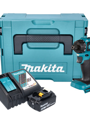 Makita DDF 083 RG1J Cordless drill driver 18 V 40 Nm 1/4'' brushless + 1x rechargeable battery 6.0 Ah + charger + Makpac