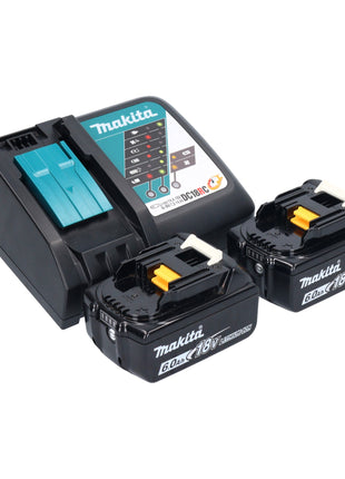 Trapano avvitatore a batteria Makita DDF 083 RGJ 18 V 40 Nm 1/4'' brushless + 2x batteria ricaricabile 6,0 Ah + caricabatterie + Makpac