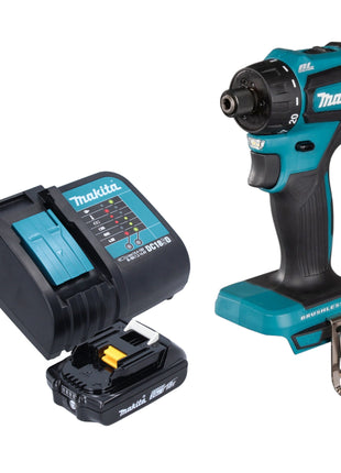 Trapano a batteria Makita DDF 083 SA1 18 V 40 Nm 1/4'' brushless + 1x batteria ricaricabile 2,0 Ah + caricabatterie