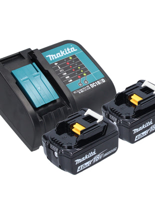 Makita DDF 083 SM akumulatorowa wiertarko-wkrętarka 18 V 40 Nm 1/4'' bezszczotkowa + 2x akumulator 4,0 Ah + ładowarka